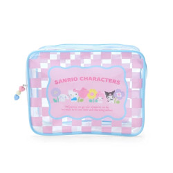 Clear Pouch Sanrio Pastel Checkers