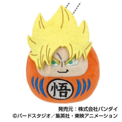 Plush Keychain KoroKoro Daruma Mascot Super Saiyan Son Goku Dragon Ball Super