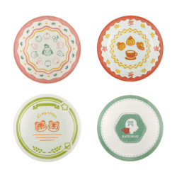 Mini Plate Let's Have Fun Eating! Animal Crossing Thoroughly Enjoy!