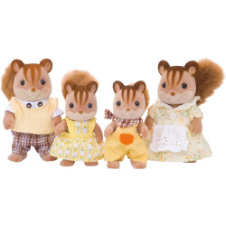 Figures Set Walnut Squirrel Family Sylvanian Families