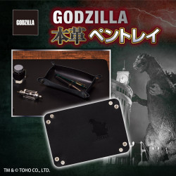 Leather Pen Tray Godzilla