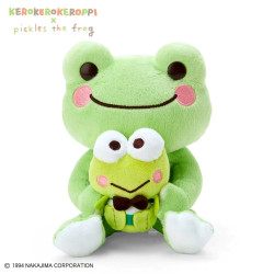 Plush Pickles Sanrio Kerokerokeroppi x pickles the frog
