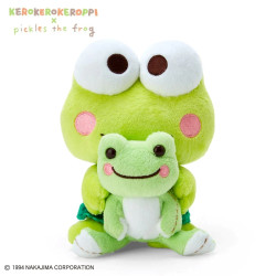 Plush Keroppi Sanrio Kerokerokeroppi x pickles the frog