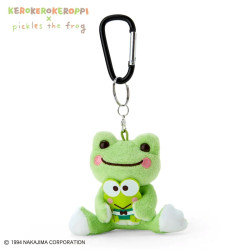 Plush Keychain Pickles Sanrio Kerokerokeroppi x pickles the frog