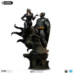 Figurine Diorama Batman & Catwoman Comic Ver. DC Iron Studios