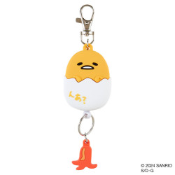 Reel Keychain Face shaped Gudetama Sanrio