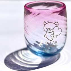 Ryukyu Glass Hug & Heart Rilakkuma