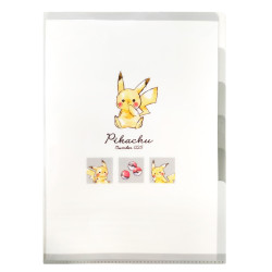 ５インデックスクリアファイル「Pikachu number025」ピカチュウ　コマワリ