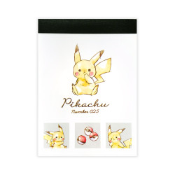 ミニメモ「Pikachu number025」ピカチュウ　コマワリ