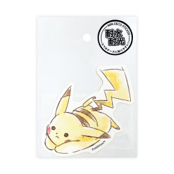 ミニデコステッカー「Pikachu number025」ピカチュウ　ねそべり