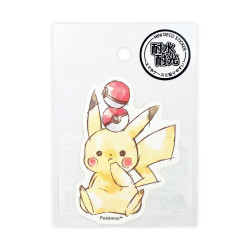 Mini Déco Autocollant Osuwari Pokémon Pikachu number025
