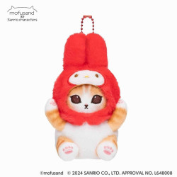 Peluche Porte-clés My Melody mofusand × Sanrio Characters Mini Mascot