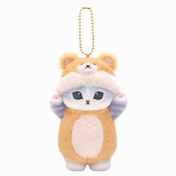 Plush Keychain Bear Ver. Mofusand Kigurumi Nyan Mascot
