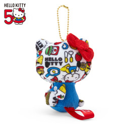 Peluche Porte-clés Hello Kitty Colorful Ver. Sanrio Hello Kitty 50th Anniversary