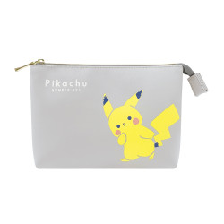 Ｗフラットポーチ「Pikachu number025」ひょっこりピカチュウ