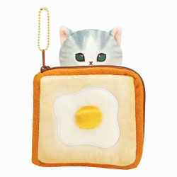 Peluche Pochette Egg Toast Nyan mofusand