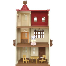 House Red Roof & Elevator Set Sylvanian Families