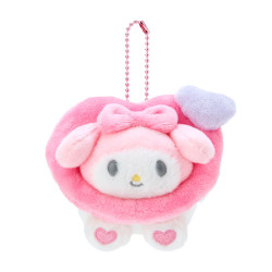 Plush Keychain My Melody Sanrio Character Award 3rd Colorful Heart Series
