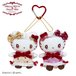 Peluches Porte-clés Set Hello Kitty & Hello Mimmy Sanrio DOLLY MIX