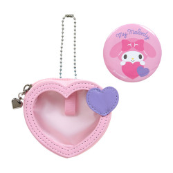 Mini Pouch with Badge My Melody Sanrio Character Award 3rd Colorful Heart Series