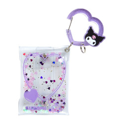 Clear Pouch with Carabiner Kuromi Sanrio Character Award 3rd Colorful Heart Series