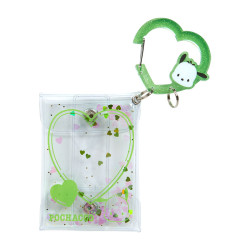 Clear Pouch with Carabiner Pochacco Sanrio Character Award 3rd Colorful Heart Series