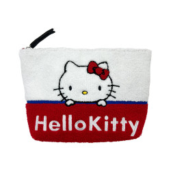 Pochette Sagara Embroidery Hello Kitty WHITE Sanrio