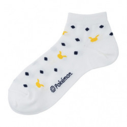 Short Socks Pikachu Dot White 25-27cm