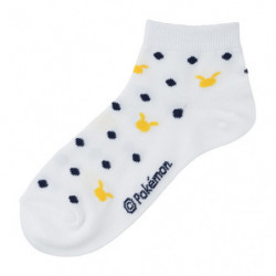 Short Socks Pikachu Dot White 23-25cm