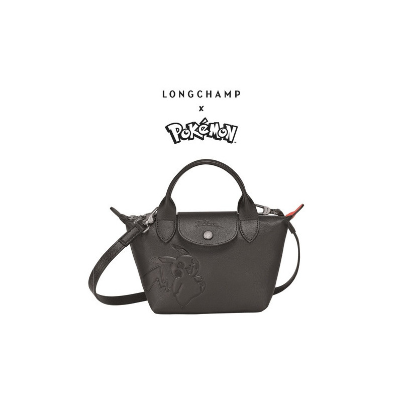 Mini Sac à Main Longchamp x Pokemon Noir