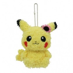 Peluche Porte-clé Pikachu Femelle Mokomoko