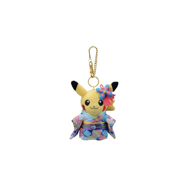 Pokemon Center Kanazawa Limited Pikachu Mascot Set Plush Toys Key Chain 