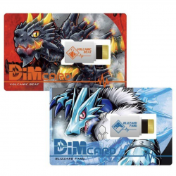 Dim Cards Set Vol.1 Volcanic Beat and Blizzard Fang Digimon