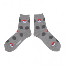 Middle Socks Poké Ball Gray Dot