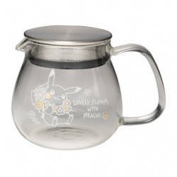 Heat Resistant Tea Pot One Touch LOVELY FLOWERS WITH PIKACHU