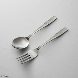 Fork and Spoon Monogram Silver Kingdom Hearts
