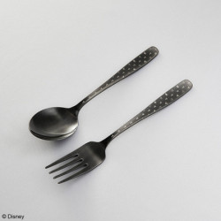 Fork and Spoon Monogram Black Kingdom Hearts