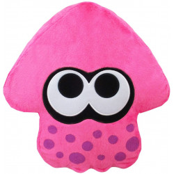 Peluche Coussin Calamar Neon Rose Splatoon 2 ALL STAR COLLECTION